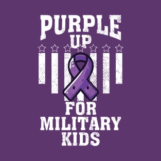 Purple Up For Military Kids Military Child Month Purple T-Shirt