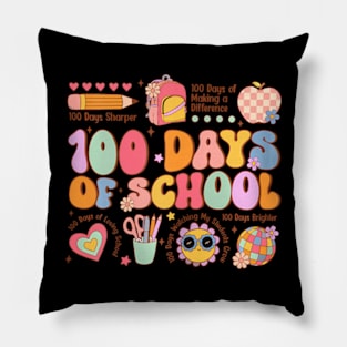 100 Days Of School Happy 100Th Day Of School Teacher Pillow