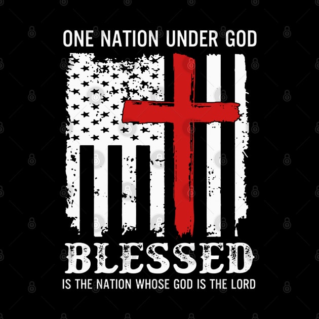 One Nation Under God Flag by QUYNH SOCIU