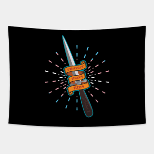 Protect Trans Kids - Jim's Knife Tapestry