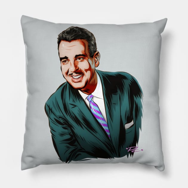 Tennessee Ernie Ford - An illustration by Paul Cemmick Pillow by PLAYDIGITAL2020