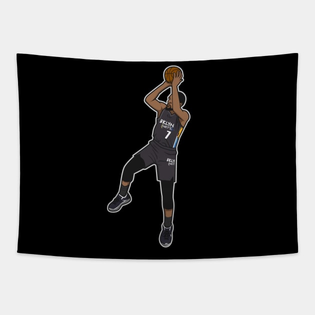 Kevin Durant Fade Away Cartoon Style Tapestry by ray1007