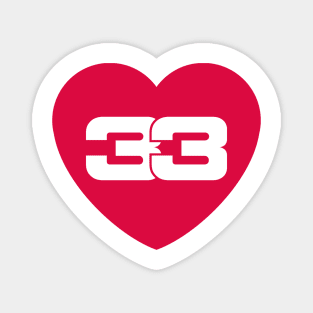 Heart 33 Max Verstappen Formula One Magnet