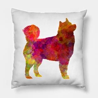 Dogs in watercolor with vibrant colors Pillow