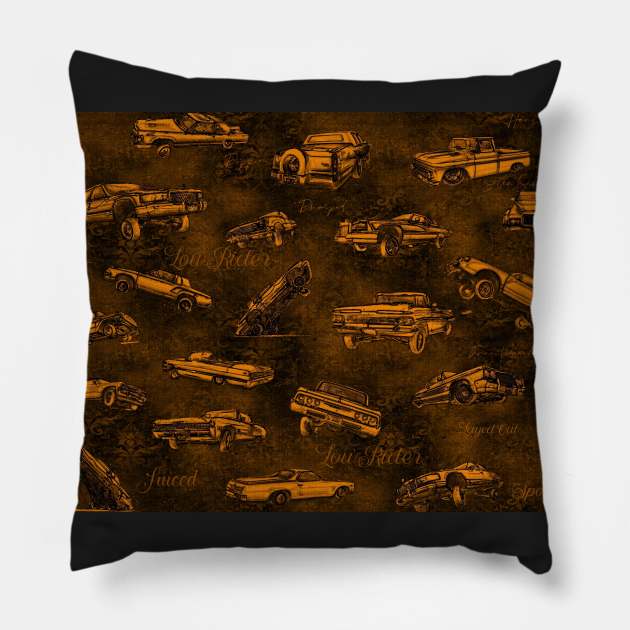 Low Riders Pillow by SugarPineDesign