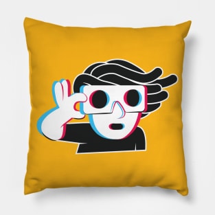 3D Old School Pillow