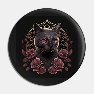 Gothic Burmese Cat Pin