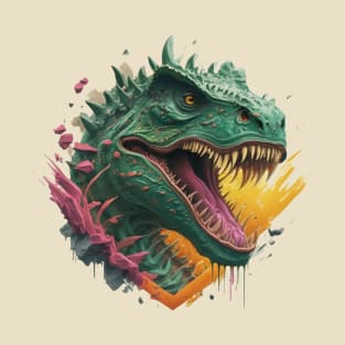 Dinosaur portrait digital painting T-Shirt