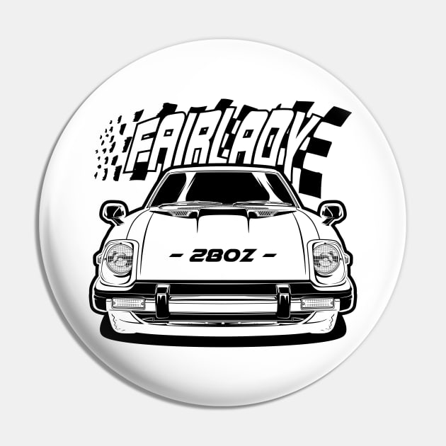 Fairlady 280Z - Black Print Pin by WINdesign