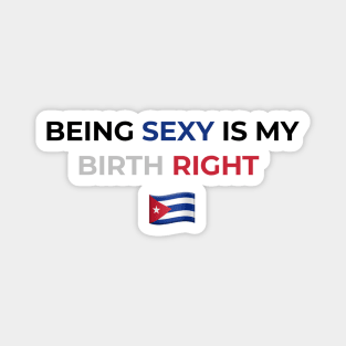 Being Sexy is My Birth Right Cuba Magnet