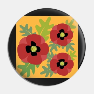 Poppies Pin