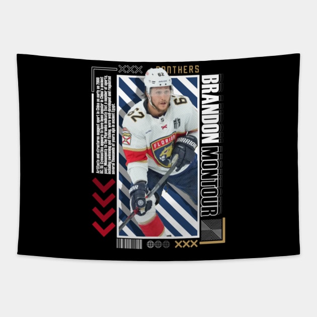 Brandon Montour Paper Poster Version 10 Tapestry by art.Hamdan