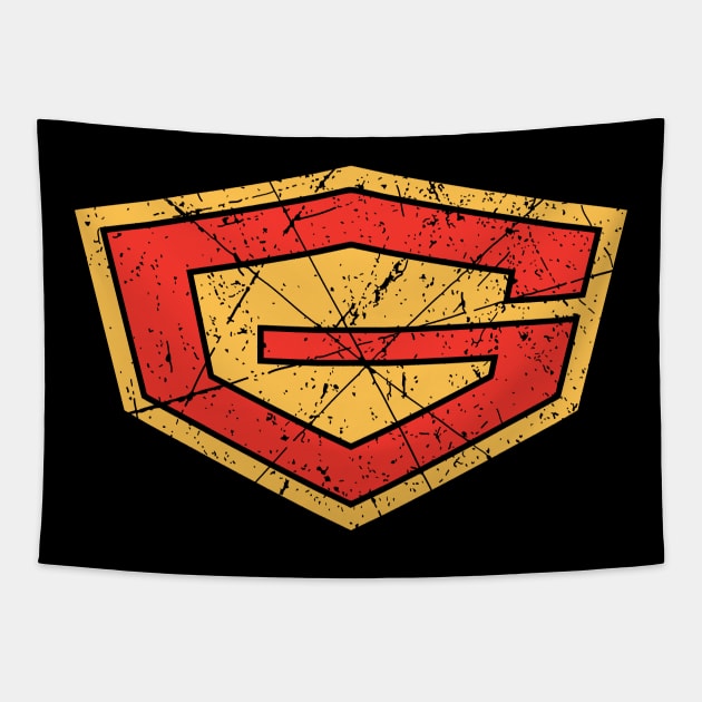 Science Ninja Team Gatchaman Vintage Logo Tapestry by Mandra