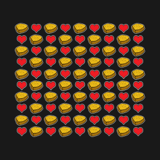 Cute Chicken Nuggets Pattern T-Shirt