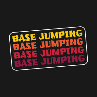 Base Jumping lettering T-Shirt