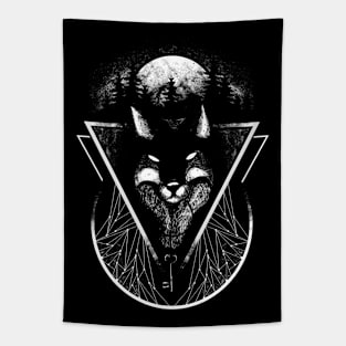 Night Fox Tapestry