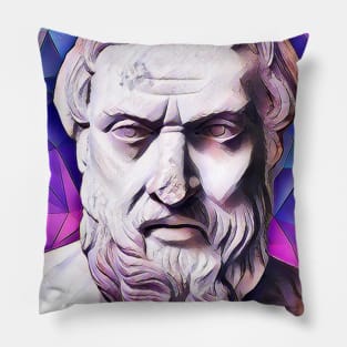 Herodotus pink Portrait | Herodotus Artwork 8 Pillow