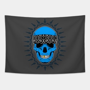 Blue Skull Tapestry