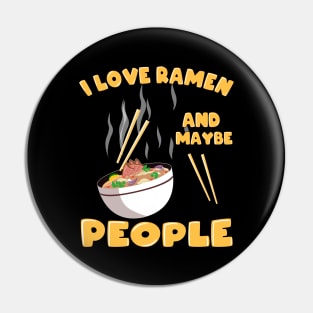 Love Kawaii Ramen Noodle Soup Japan Gift Pin