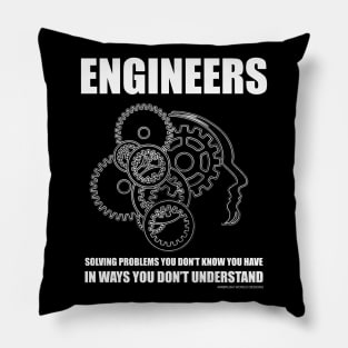 Solving Problems In Ways You Don't Understand Funny Engineering Novelty Gift Pillow