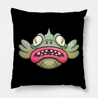 big lips lagoon monster Pillow