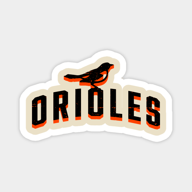 Orioles with Oriole Magnet by Throwzack