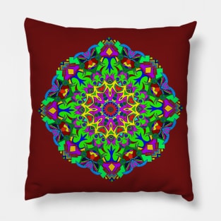 Virtual Mandala Pillow