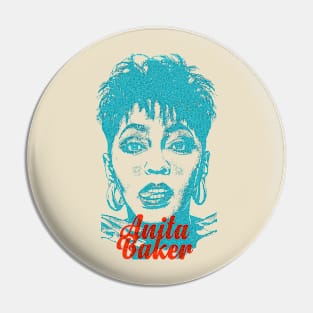 Retro Anita Baker Overprint Pin