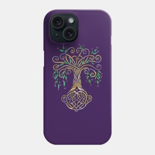 Celtic Tree of Life Nature Colored Phone Case