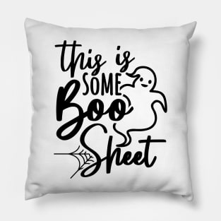 Boo Sheet Funny Halloween Saying Pillow