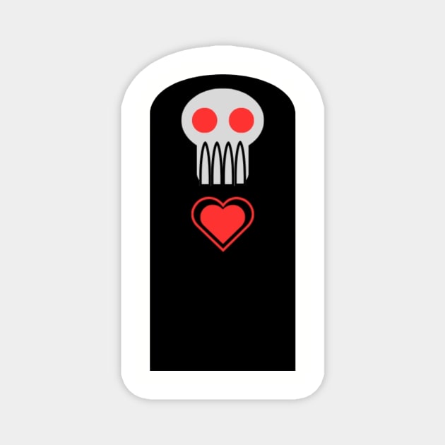 grim valentine Magnet by HMShirts