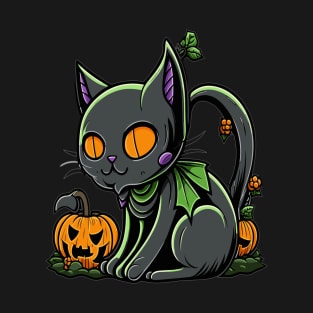 Halloween Cat Costume Cute October Halloween T-Shirt