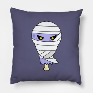 Egyptian evil mummy in bandages Pillow