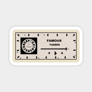 Taemin - Famous Song Label Magnet