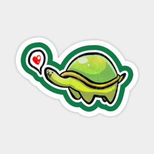 Green Love Turtle Magnet