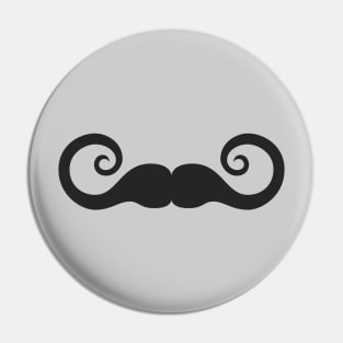 Curly Mustache Pin