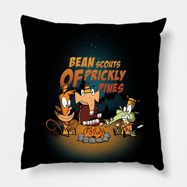 Bean Scouts of Prickly Pines Pillow by constantine2454