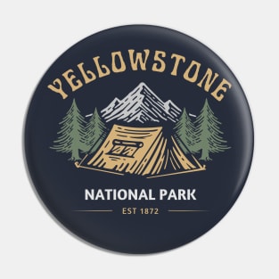 Yellowstone national park - Est 1872 Pin