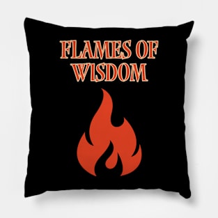 Flames of wisdom Pillow