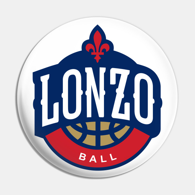 Lonzo Ball New Orleans Basketball Lonzo Ball Pin Teepublic