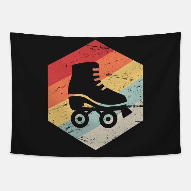 Retro 70s Roller Skating Icon Tapestry by MeatMan