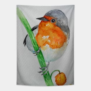 Beautiful Robin - bird art Tapestry