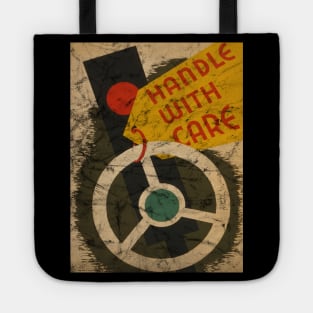 Handle With Care - Vintage Auto Safety Poster Tote