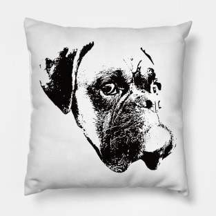 Boxer Dog Face Design - A Boxer Christmas Gift Pillow