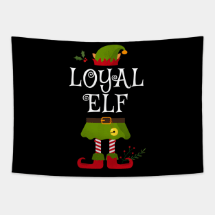 Loyal Elf Shirt , Family Matching Group Christmas Shirt, Matching T Shirt for Family, Family Reunion Shirts Tapestry