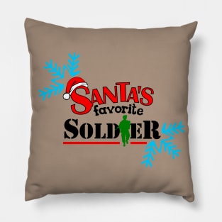 christmas Santa's favorite Soldier Pillow