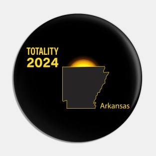 Total Solar Eclipse Arkansas State 2024 Pin