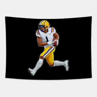 JaMarr Chase #1 Run for Touchdown Tapestry