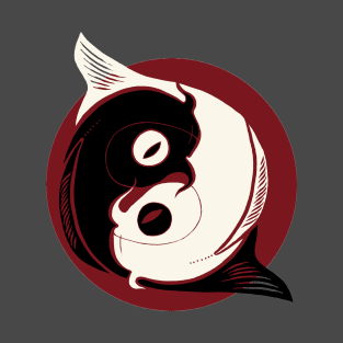 Koi carp yin yang T-Shirt