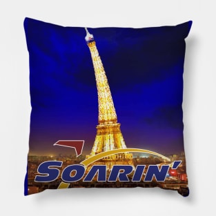 Soarin' - Bent Eiffel Tower Pillow